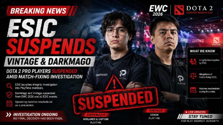ESIC Suspends Vintage and DarkMago During EWC 2026 Integrity Investigation