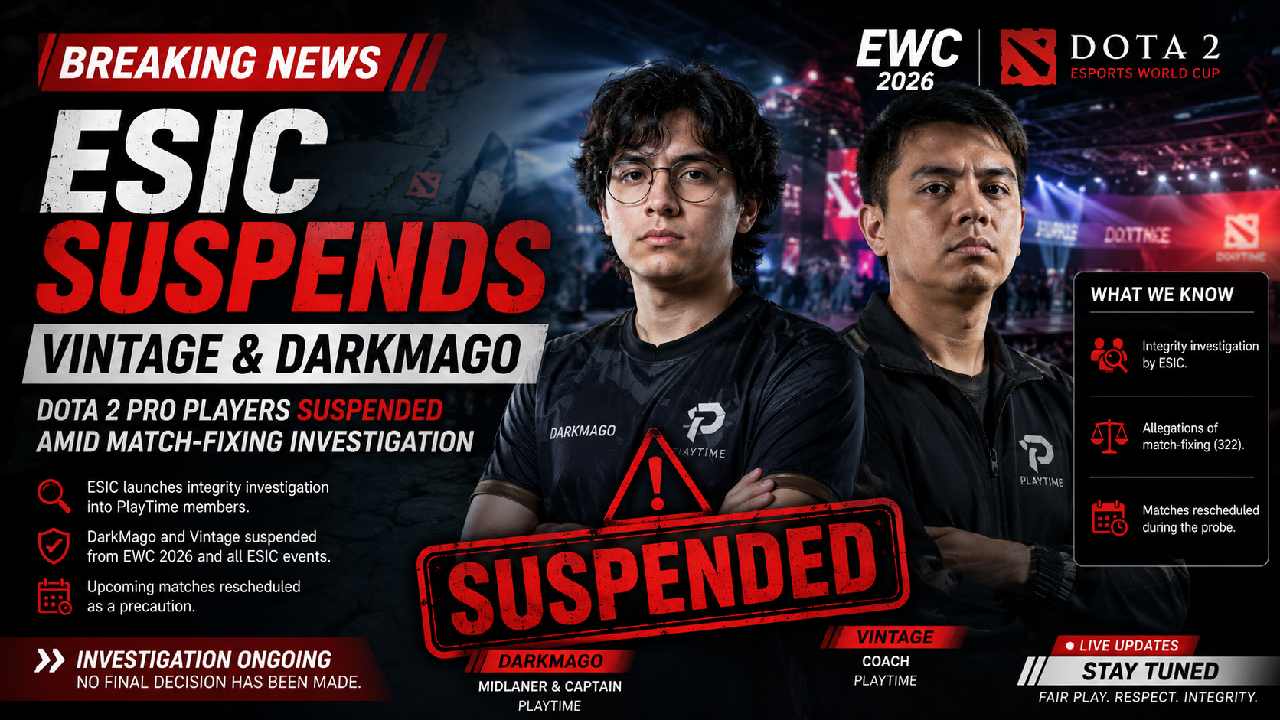 ESIC Suspends Vintage and DarkMago During EWC 2026 Integrity Investigation