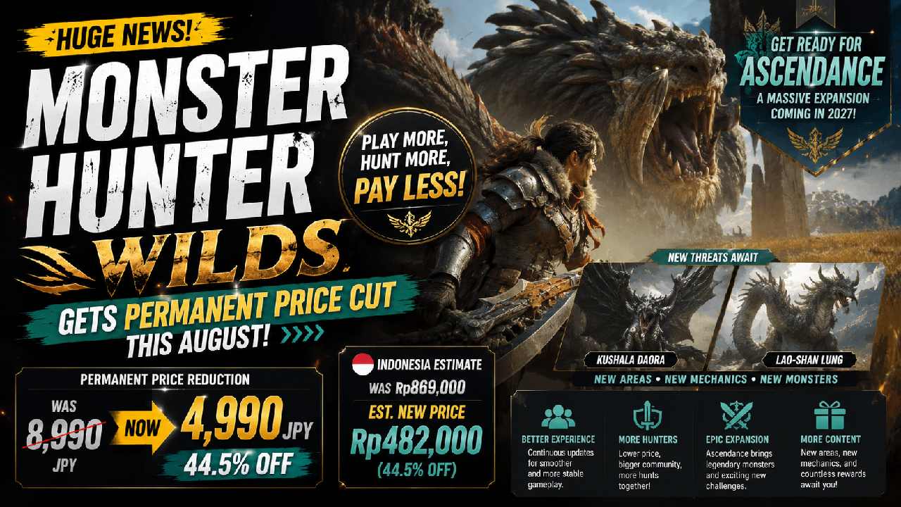 Monster Hunter Wilds Gets a Permanent Price Cut Ahead of the Massive Ascendance Expansion