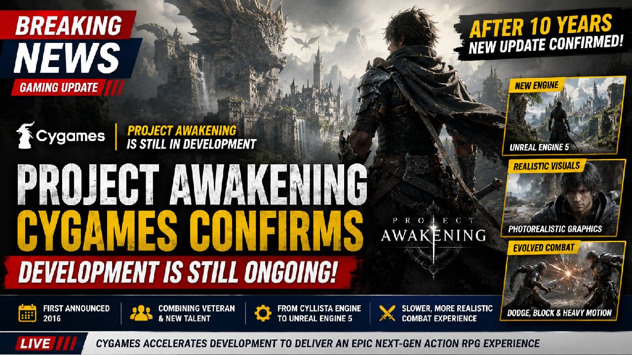 Project Awakening Continues Development as Cygames Embraces Unreal Engine 5