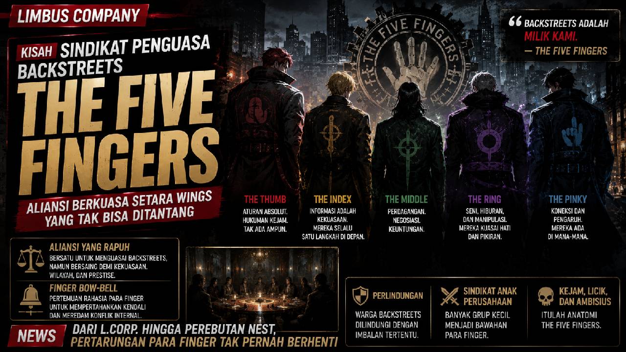 The Five Fingers in Limbus Company: The Powerful Syndicates That Rule the Backstreets