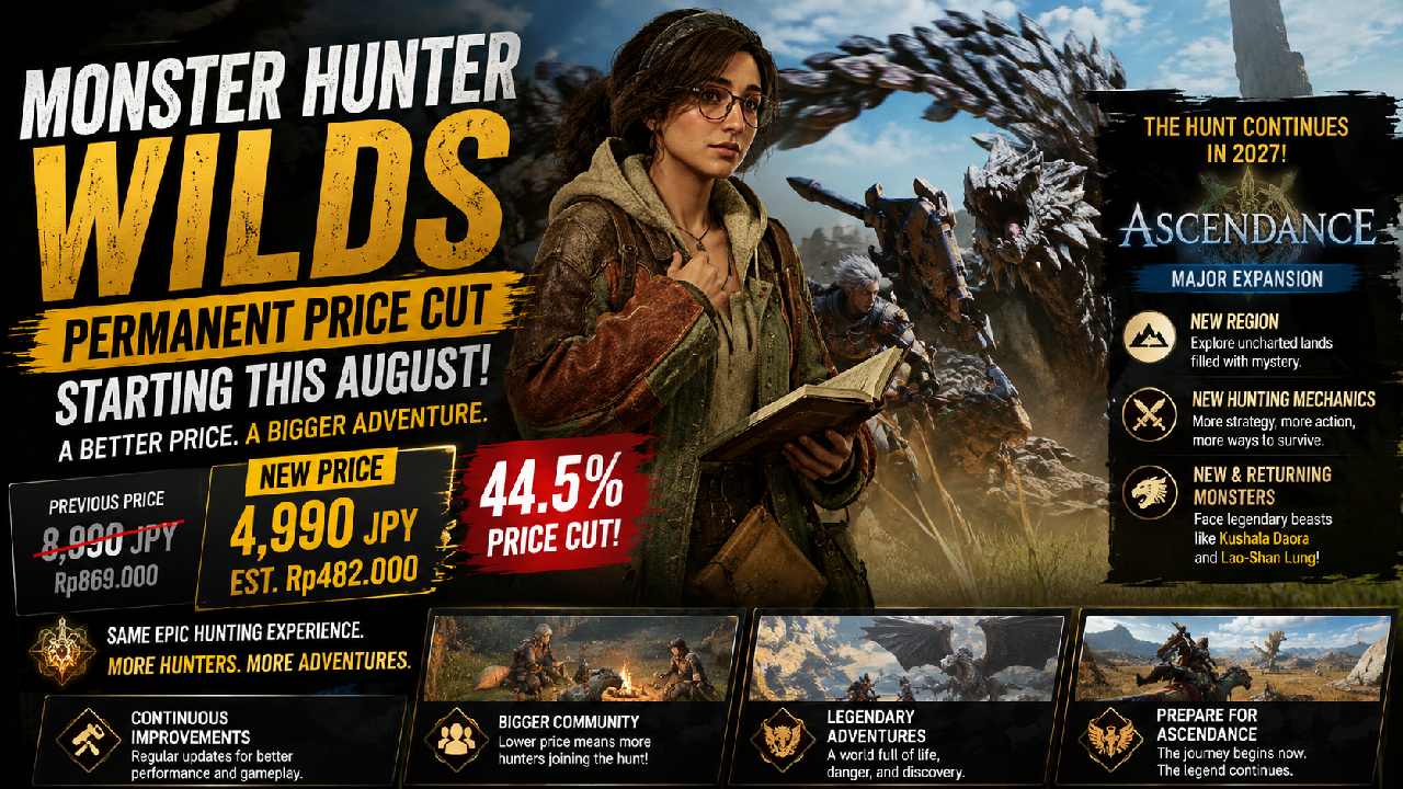 Monster Hunter Wilds Gets Permanent Price Cut Ahead of Major 2027 Expansion