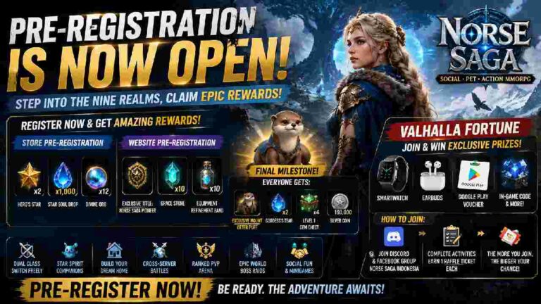 Norse Saga Opens Pre-Registration With Exclusive Rewards and a Mythic Adventure Ahead