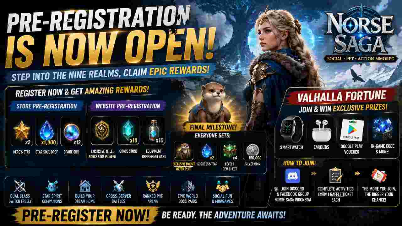 Norse Saga Opens Pre-Registration With Exclusive Rewards and a Mythic Adventure Ahead
