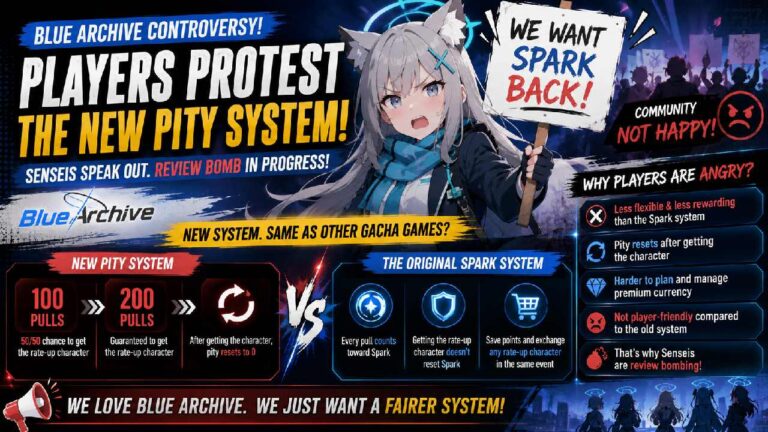 Why Blue Archive Players Are Protesting the New Pity System