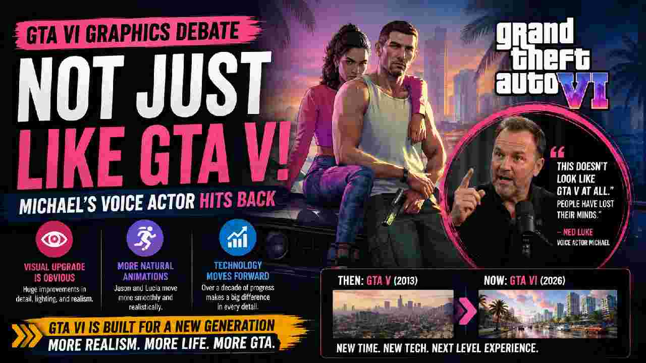 GTA VI Graphics Spark Debate as Michael Voice Actor Fires Back