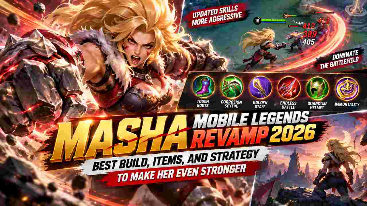 Revamp Masha Mobile Legends 2026: Build, Item,Strategi