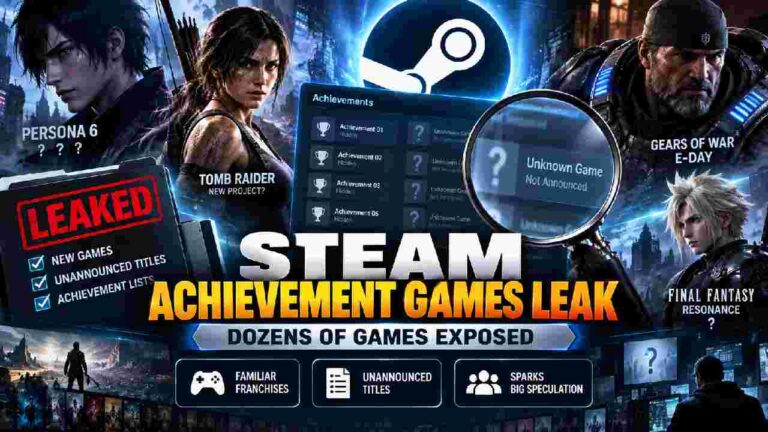 Steam Achievement Leak Exposes Dozens of Games, Including Unannounced Titles