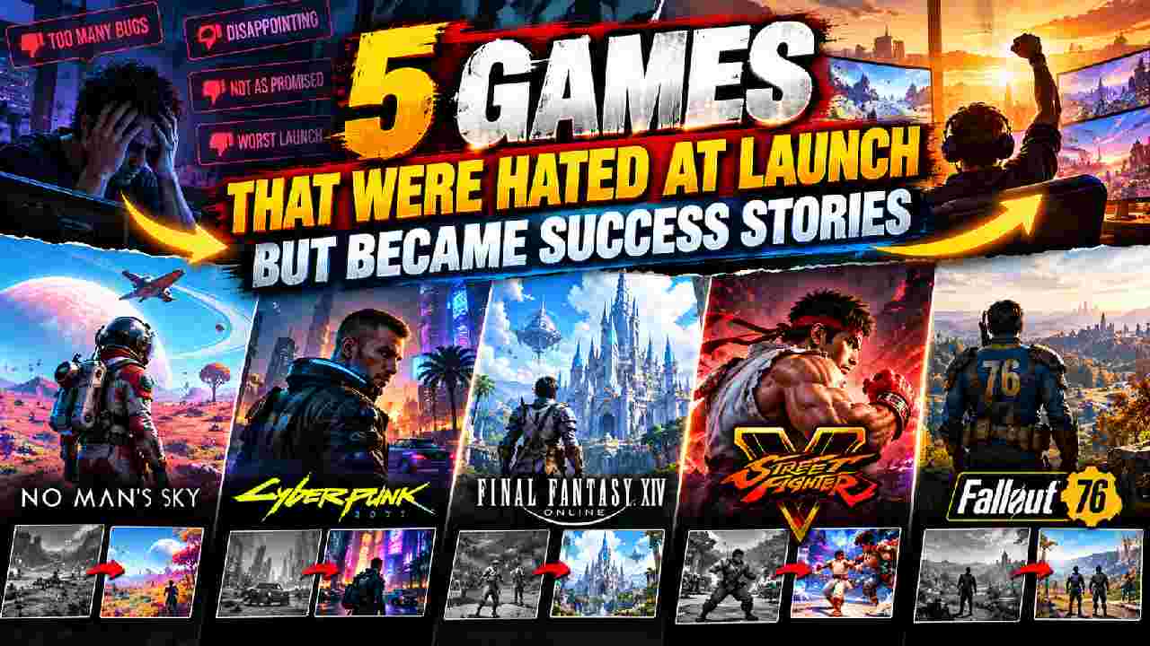 5 Games That Were Hated at Launch but Became Success Stories