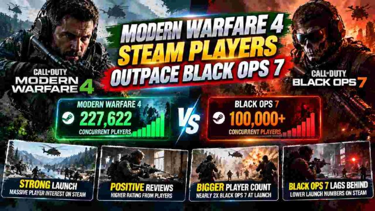 COD Modern Warfare 4 Steam Players Outpace Black Ops 7 at Launch