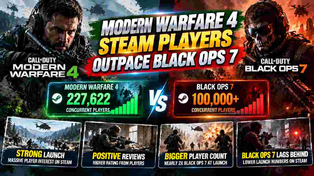 COD Modern Warfare 4 Steam Players Outpace Black Ops 7 at Launch