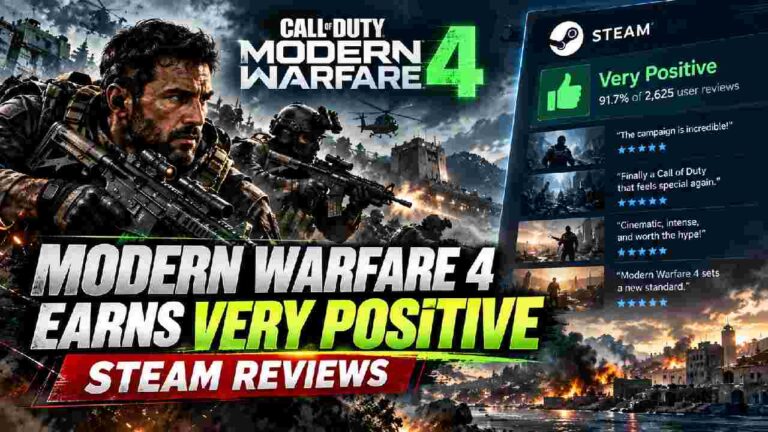 Call of Duty Modern Warfare 4 Earns Very Positive Steam Reviews