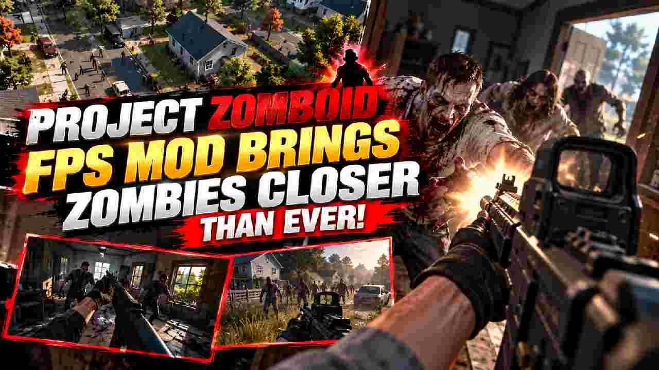 Project Zomboid FPS Mod Brings Zombies Terrifyingly Close